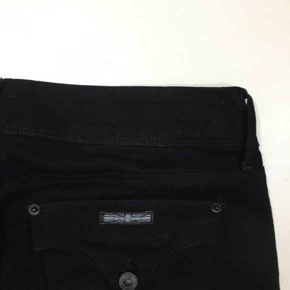 HUDSON Black COLLIN Flap 5 Pocket Logo Hardware Skinny Jeans - Picture 10 of 11
